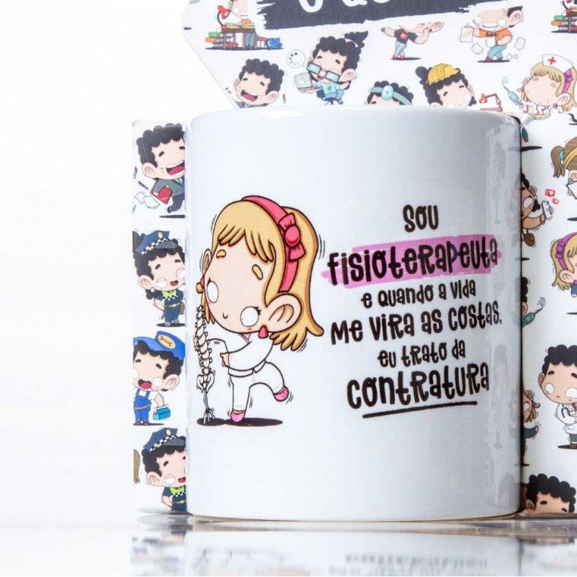 Caneca Profissões "A Fisioterapeuta" 360ml Caneca Profissões "A Fisioterapeuta" 360ml