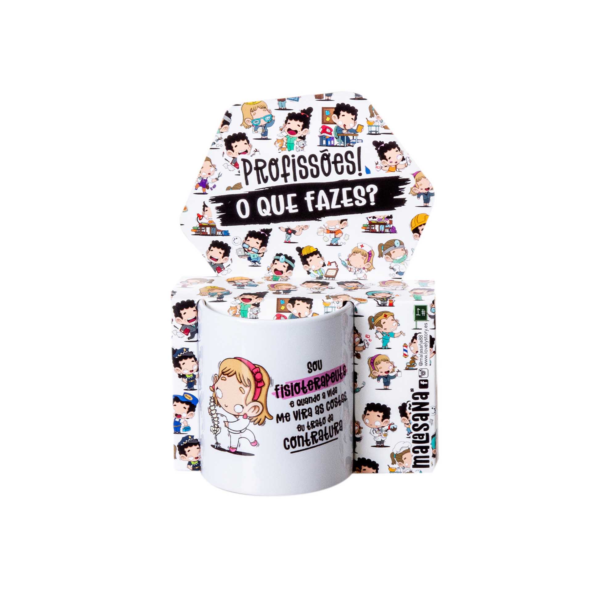 Caneca Profissões "A Fisioterapeuta" 360ml