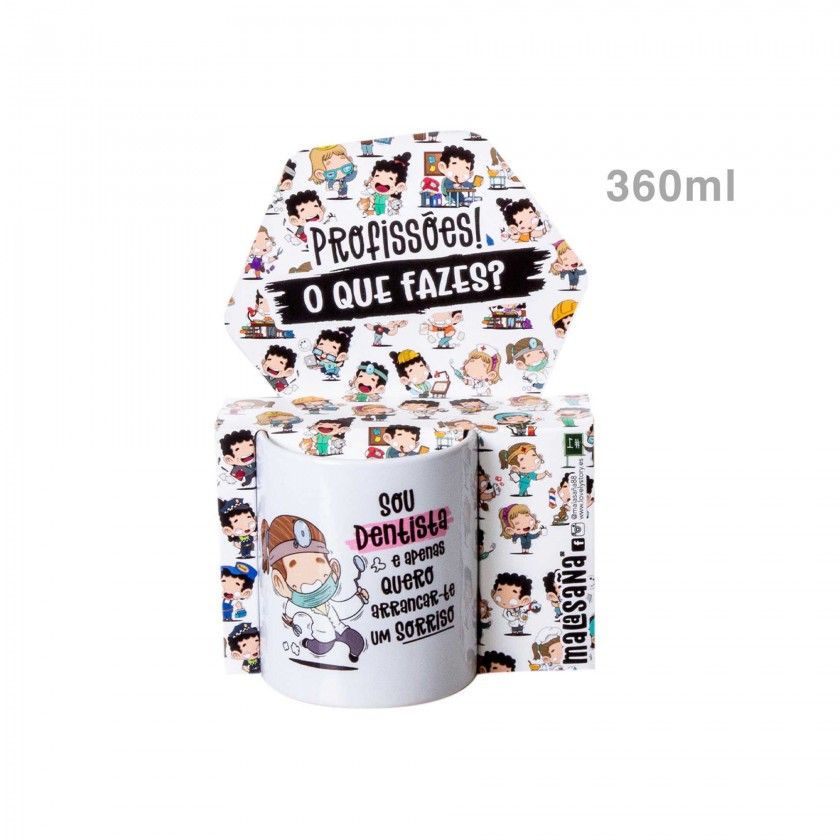 Caneca Profiss�es "A Dentista" 360ml