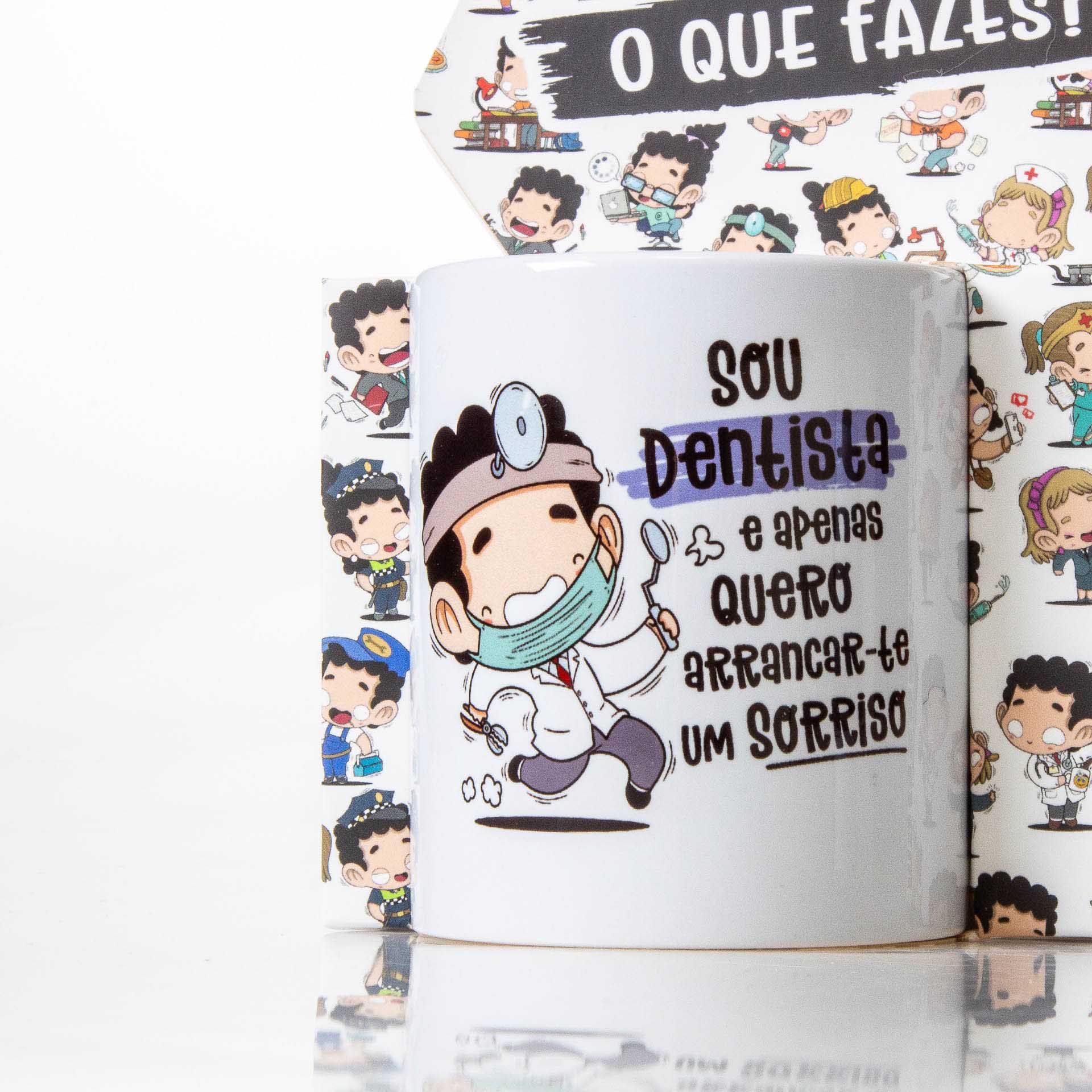 Caneca Profissões "O Dentista" 360ml