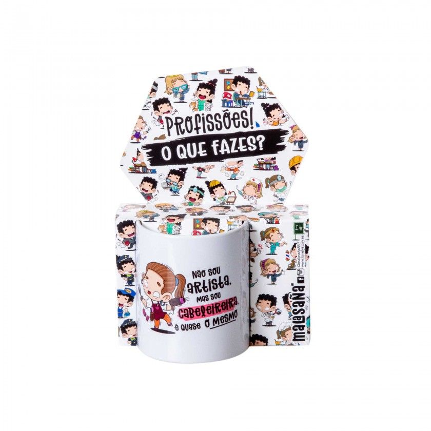 Caneca Profisses "Cabeleireira" 360ml