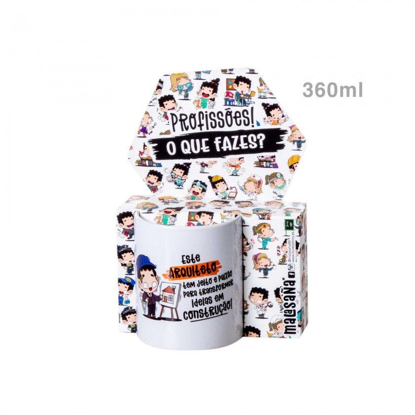Caneca Profiss�es "Arquiteto" 360ml
