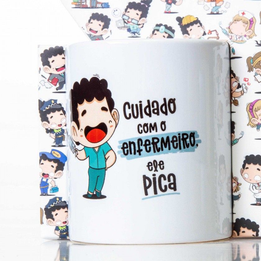 Caneca Profisses "Enfermeiro" 360ml