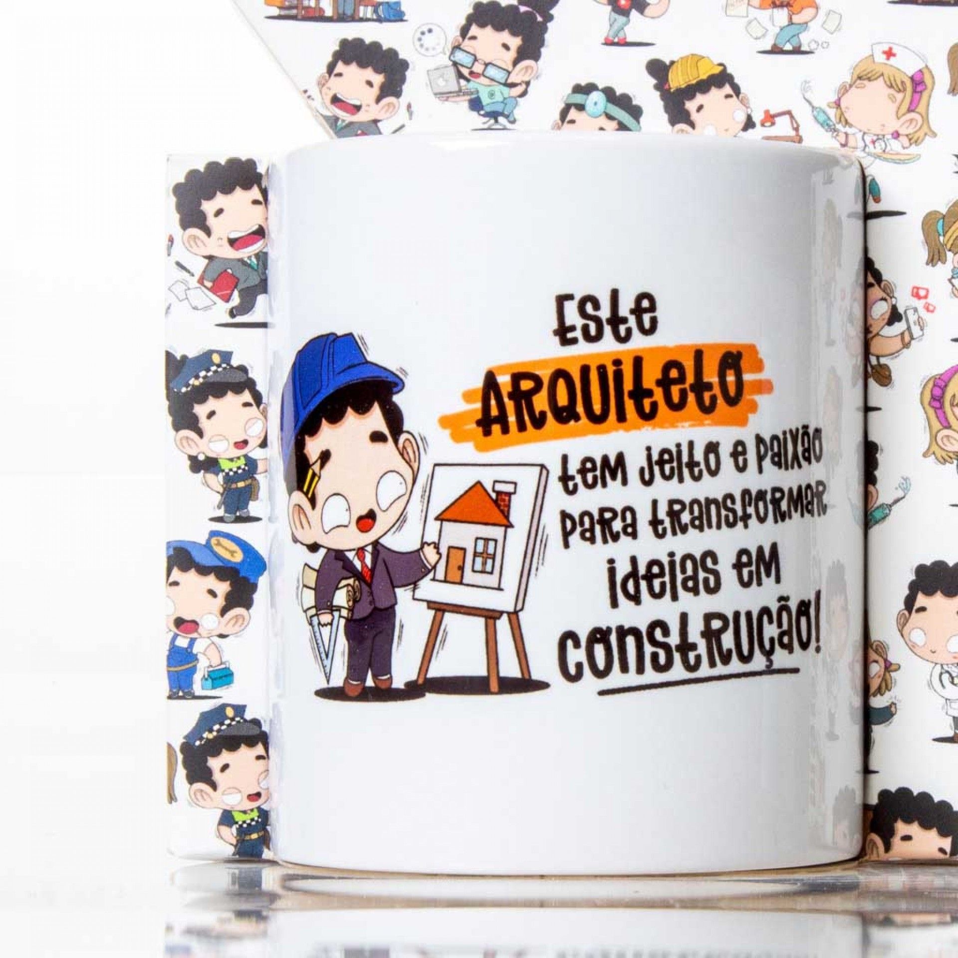 Caneca Profissões "Arquiteto" 360ml