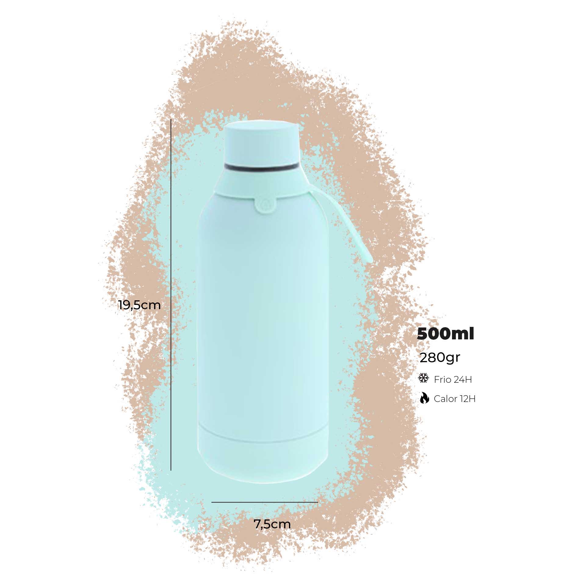 Garrafa Água Inox 500ML