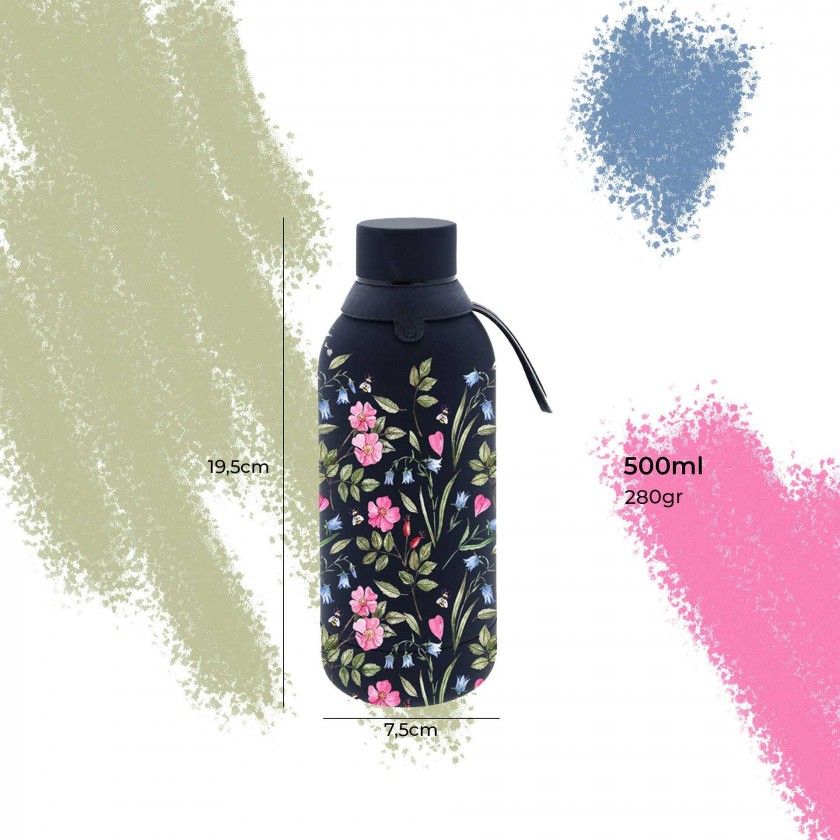 Garrafa gua Inox Black Gladis 500ML