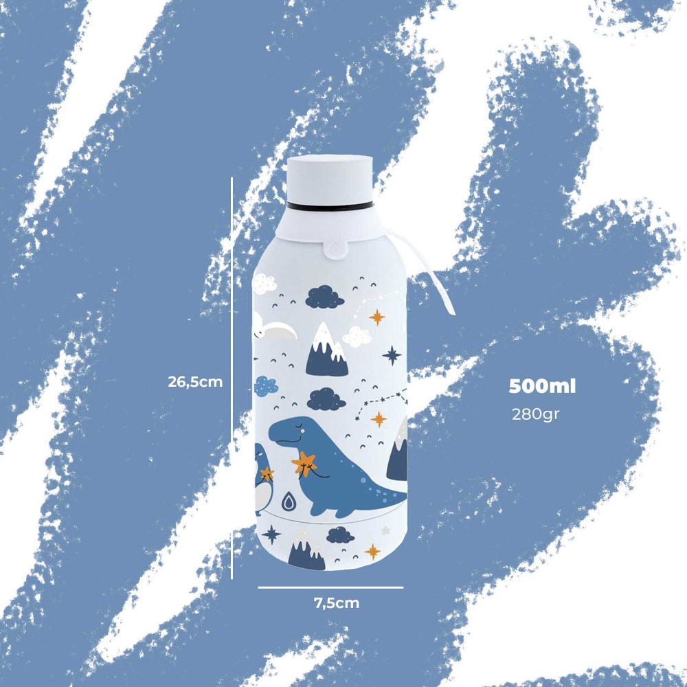 Garrafa Água Inox Ice Dino 500ML