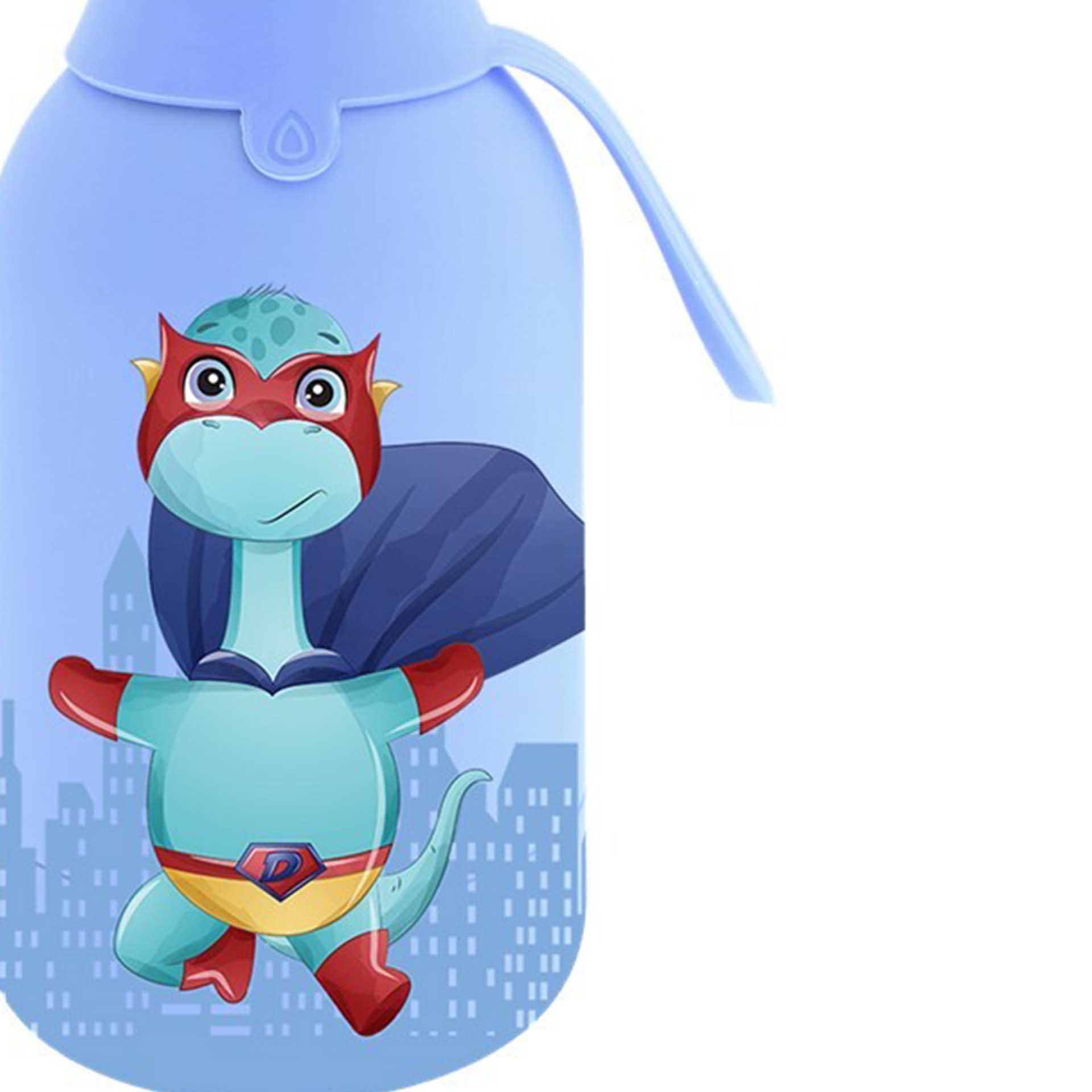 Garrafa Água Inox Sky Super Dino 350ML