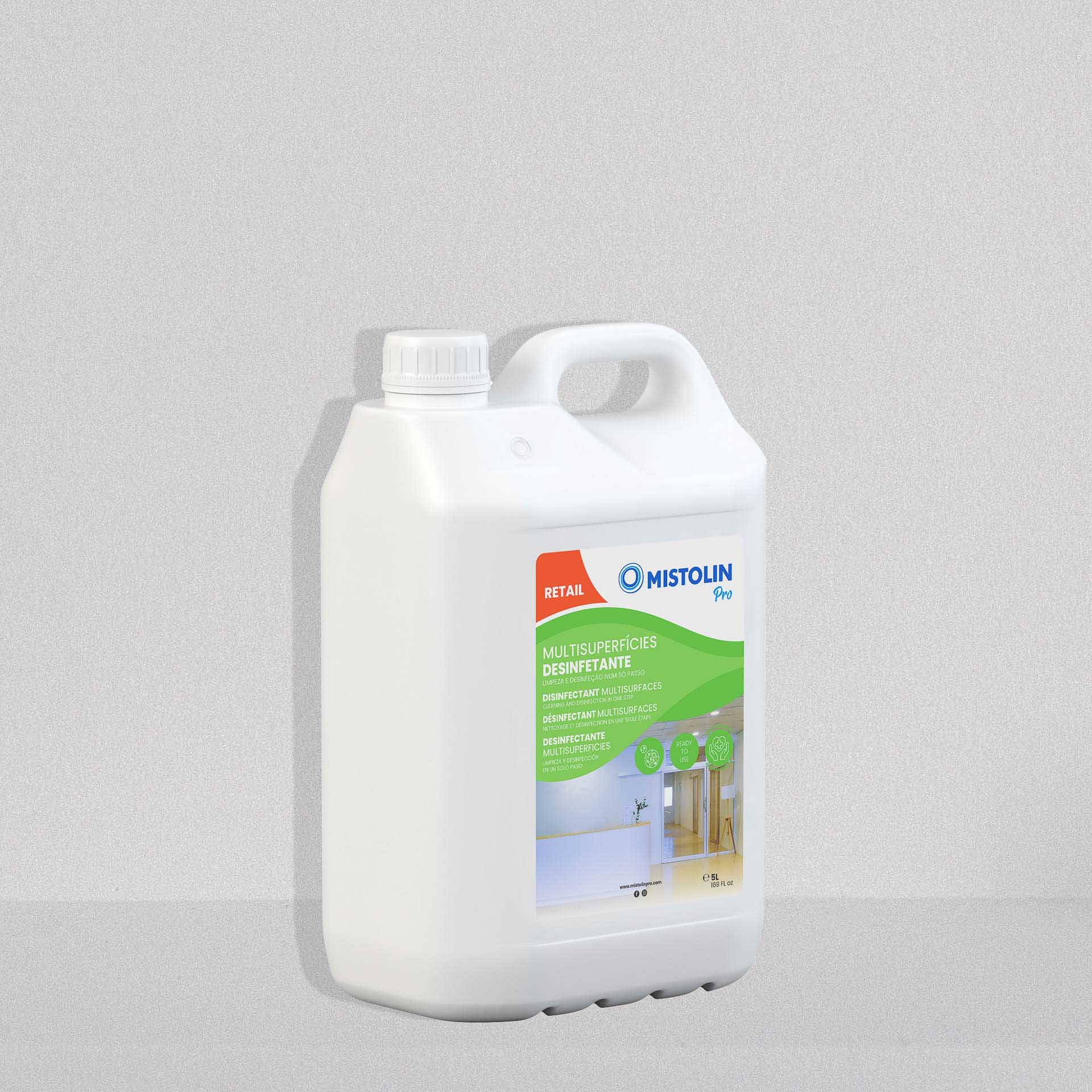 Limpa Multisuperficies Desinfetante Mistolin Pro 5000ml