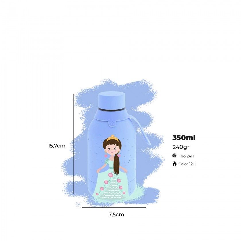 Garrafa �gua Inox Sky Princess 350ML