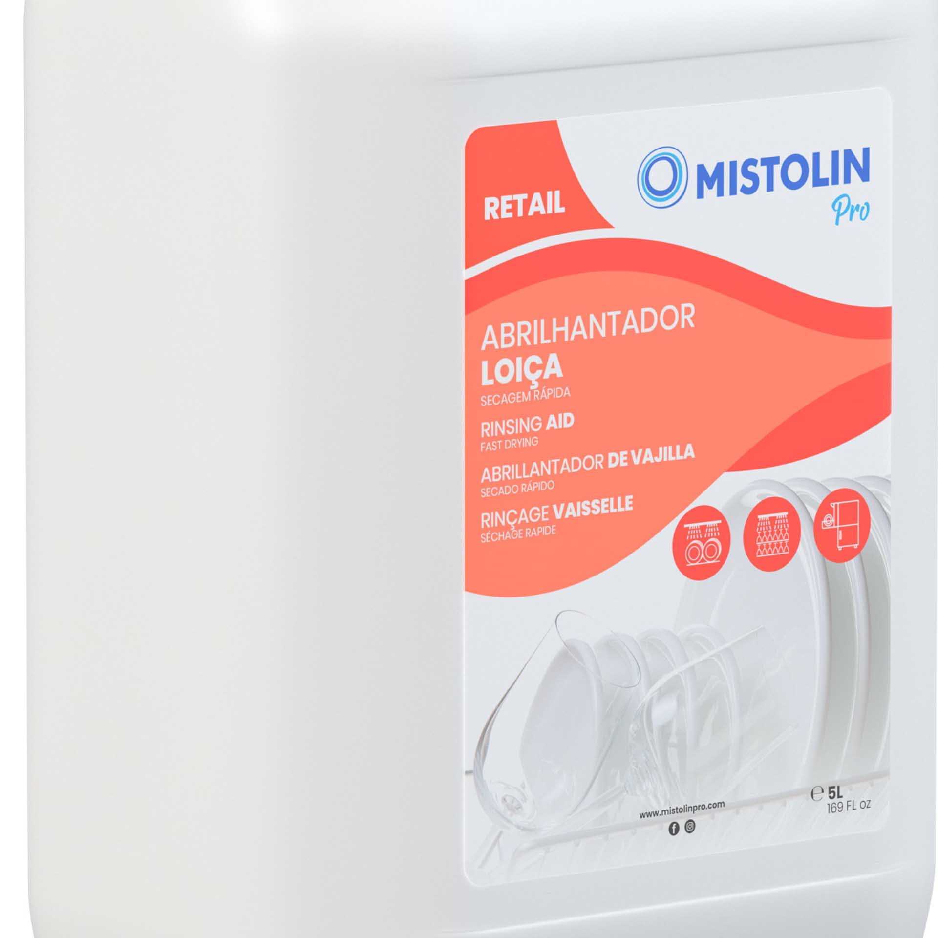 Abrilhantador Máquina Loiça Mistolin Pro 5000ml