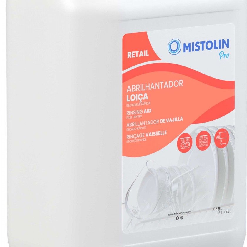 Abrilhantador Máquina Loiça Mistolin Pro 5000ml Abrilhantador Máquina Loiça Mistolin Pro 5000ml