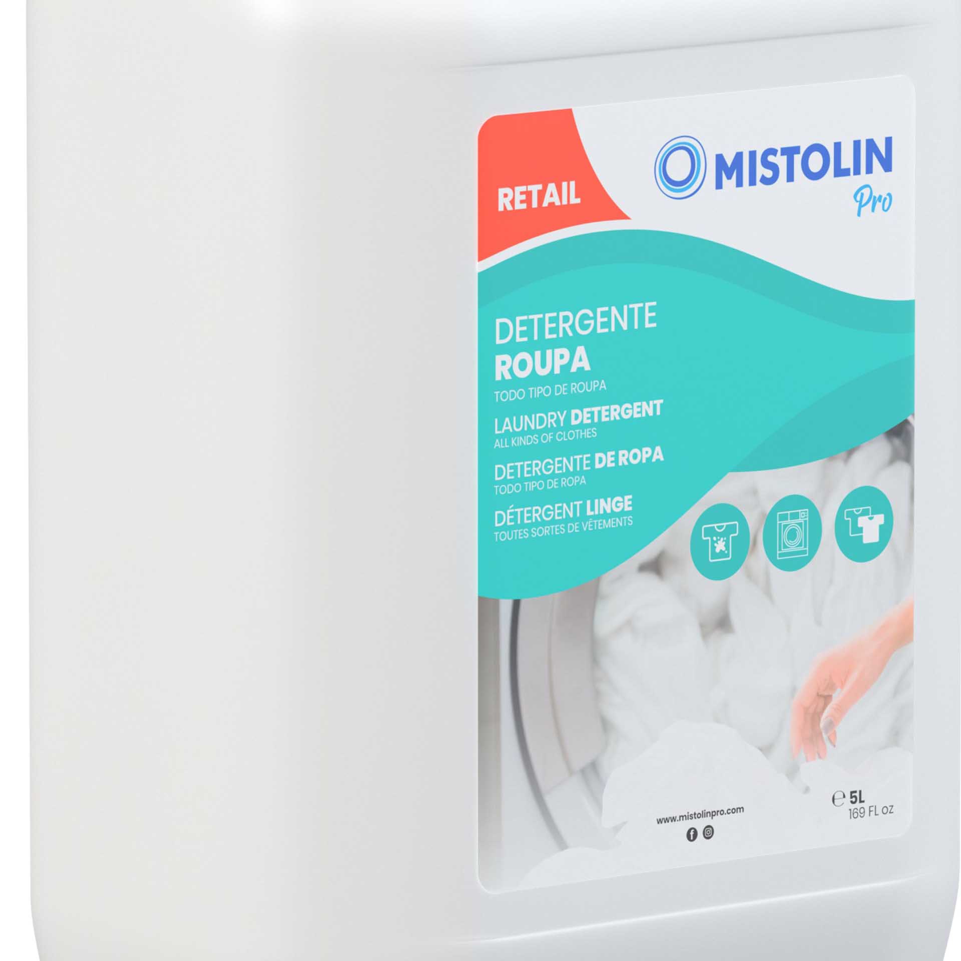 Detergente Roupa Mistolin Pro 5000ml