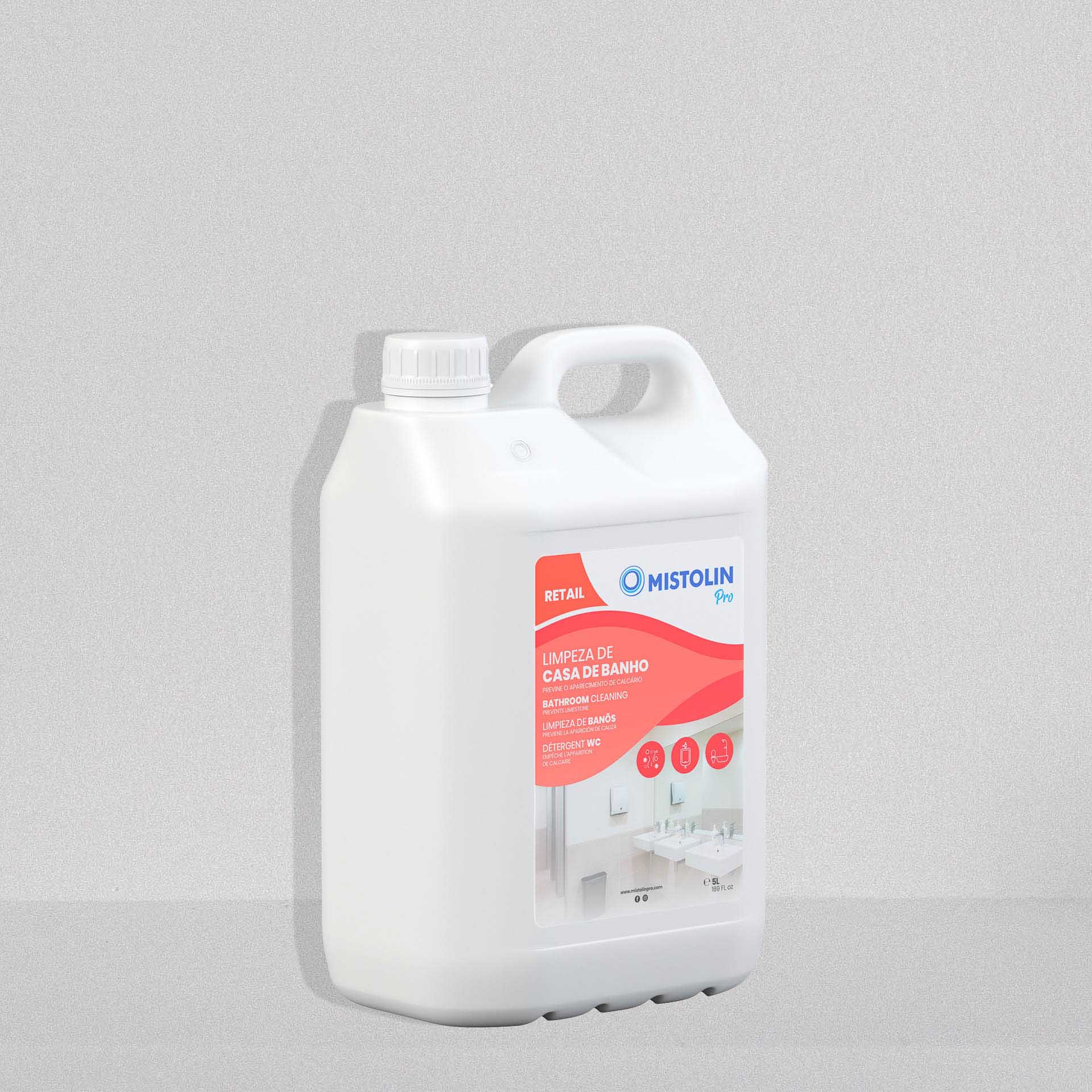 Detergente Limpeza Casa Banho Mistolin Pro 5000ml