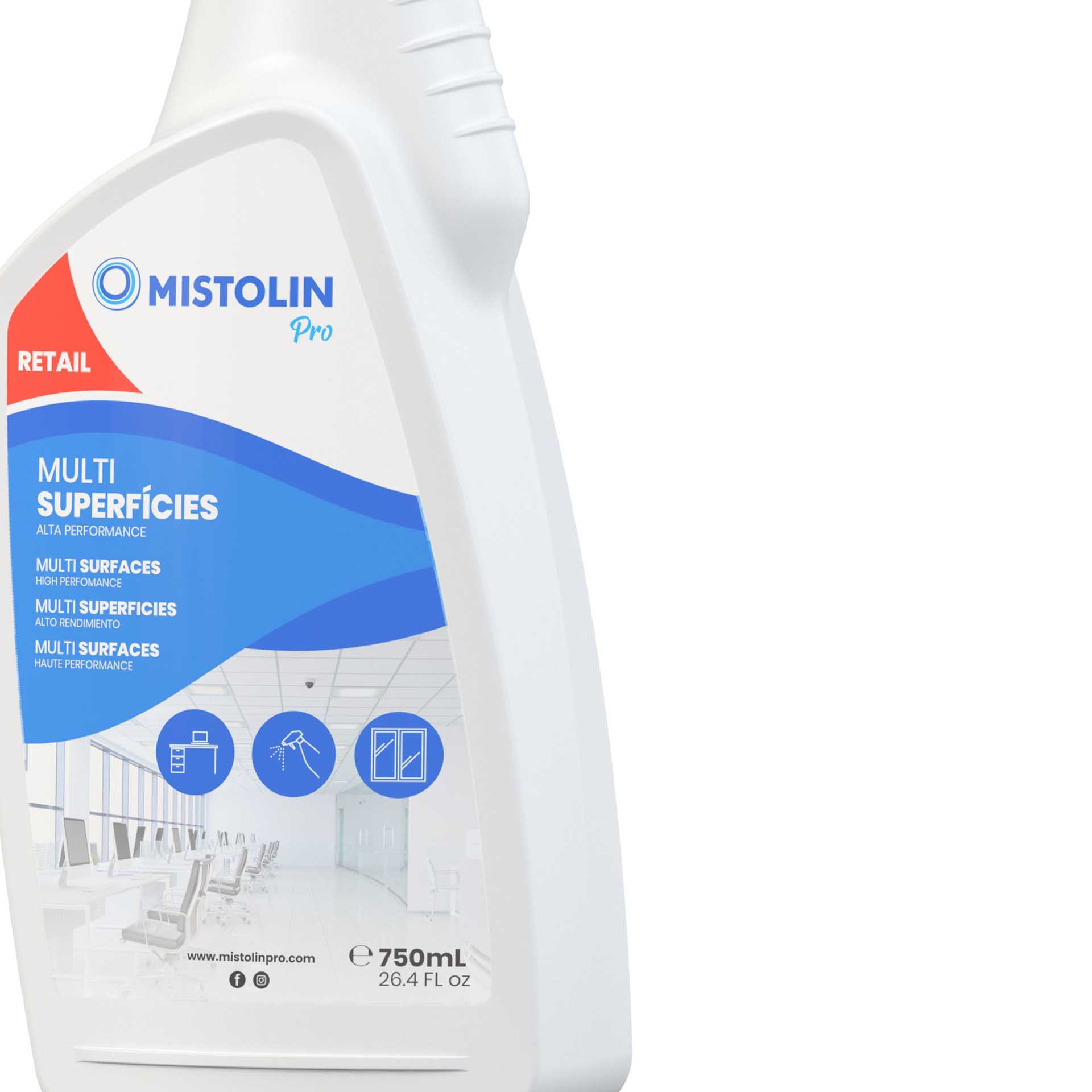 Limpa Multisuperficies Mistolin Pro 750ml