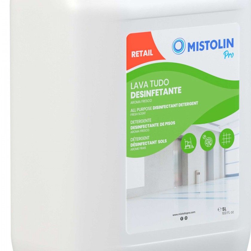 Lava Tudo Desinfetante Mistolin Pro 5000ml Lava Tudo Desinfetante Mistolin Pro 5000ml