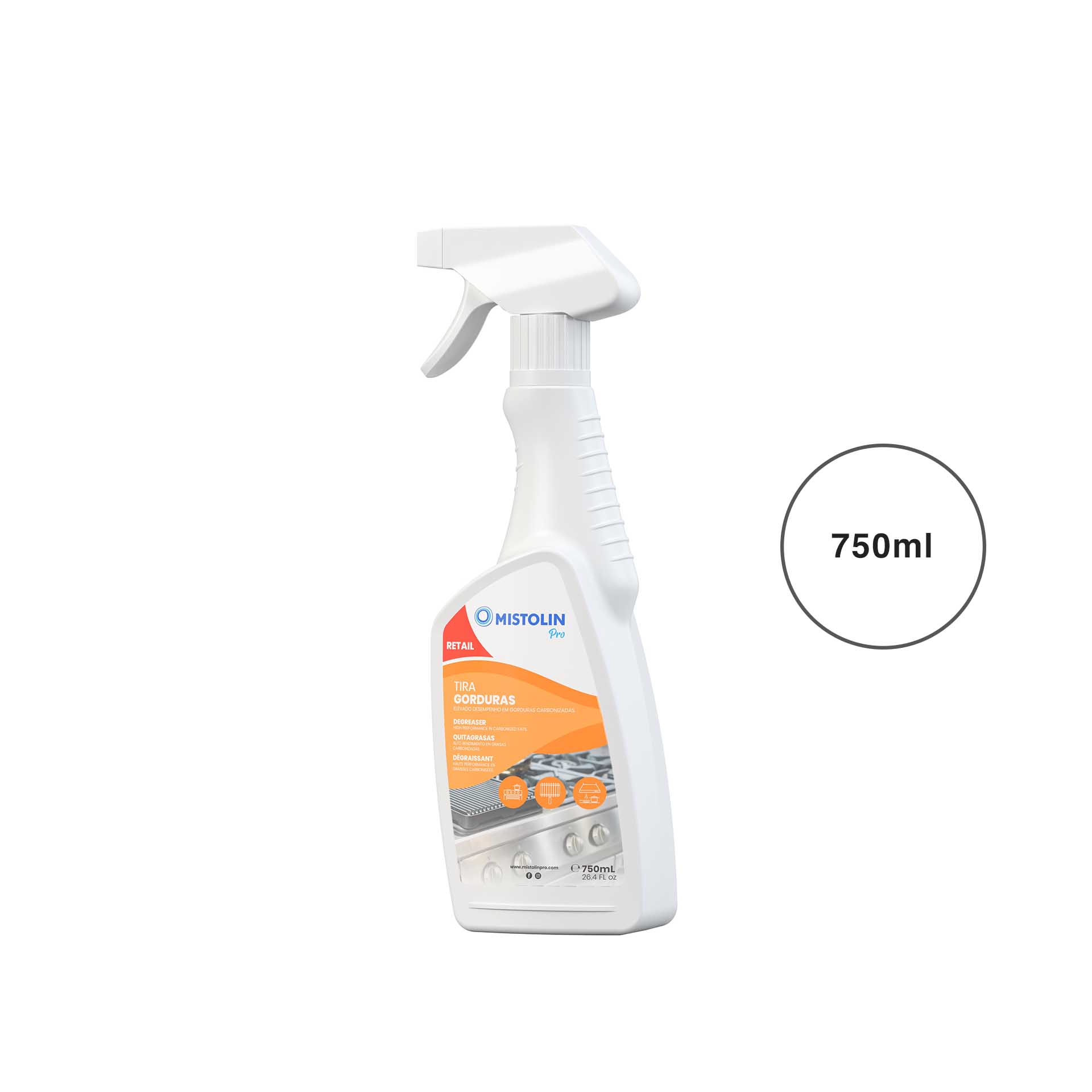 Tira Gorduras Mistolin Pro 750ml