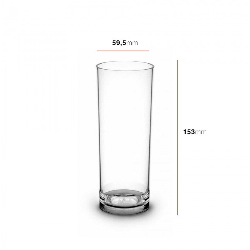 Copo Tubo Policarbonato 33cl