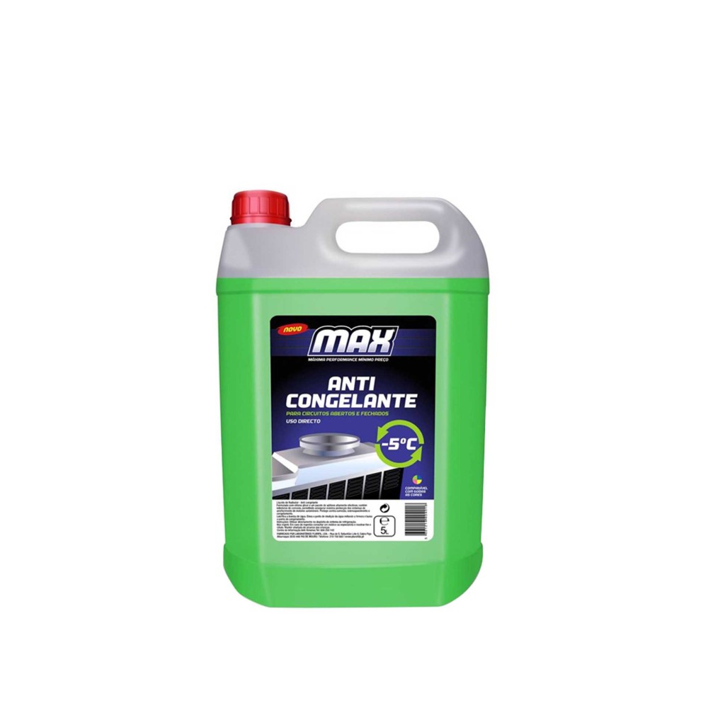 L�quido Radiador Anticongelante Max -5°c 5000ml Verde