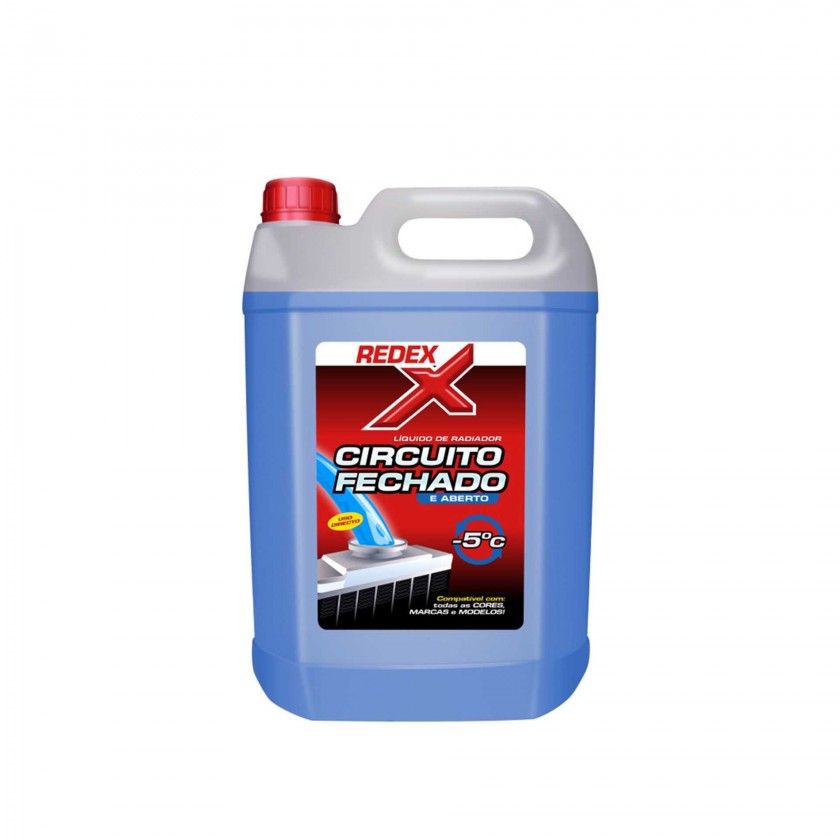 Lquido Radiador Redex Circuito Fechado 5000ml Azul