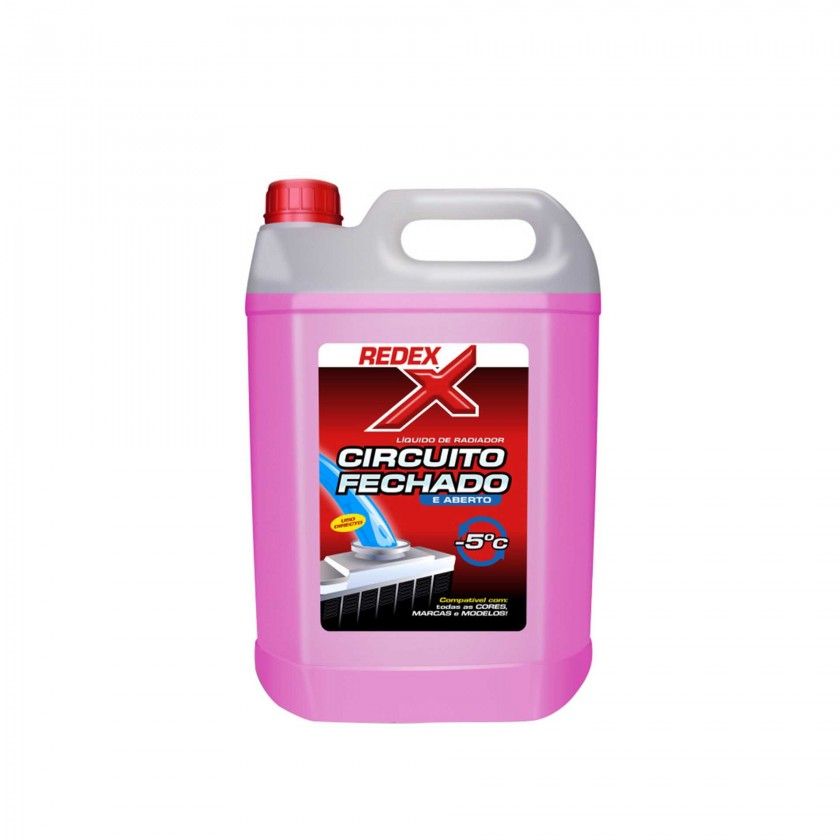 Lquido Radiador Redex Circuito Fechado 5000ml Rosa