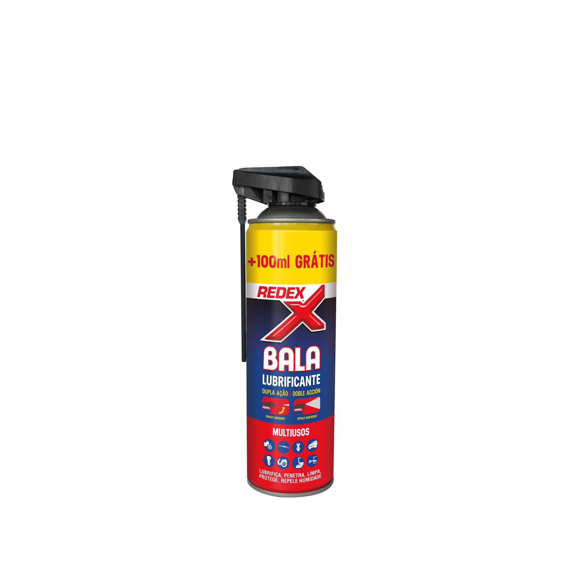 Spray Bala Lubrificante Redex Dupla Ação 200ml + 50ml