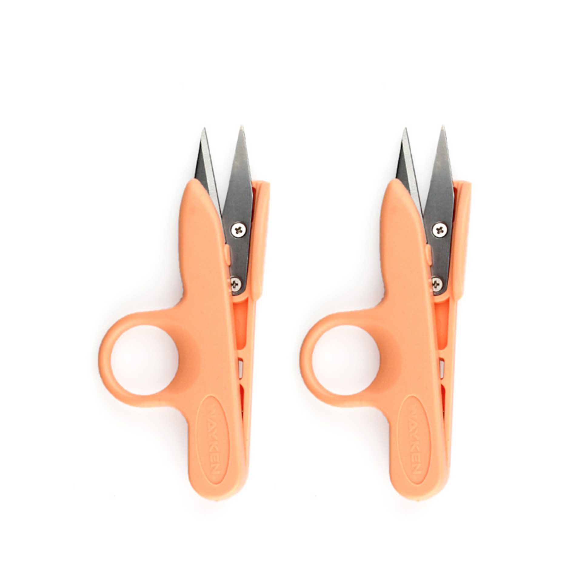 Tesoura Rematar Laranja Pastel