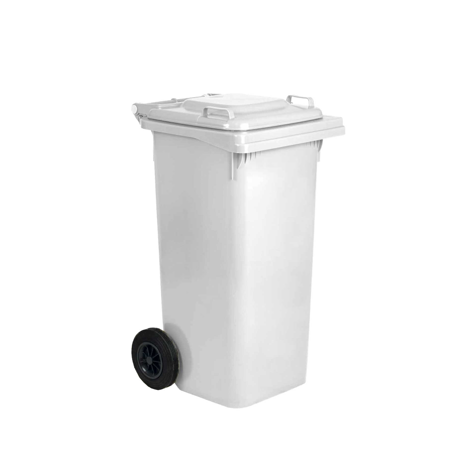 Contentor Lixo Com Rodas Branco 120l 55X50X94cm
