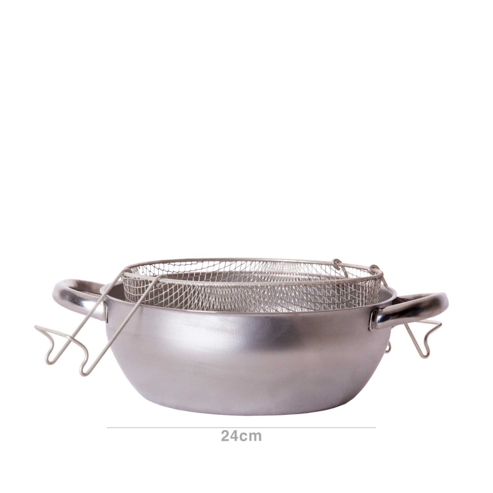 Fritadeira Indu��o Inox Low Cost 24cm