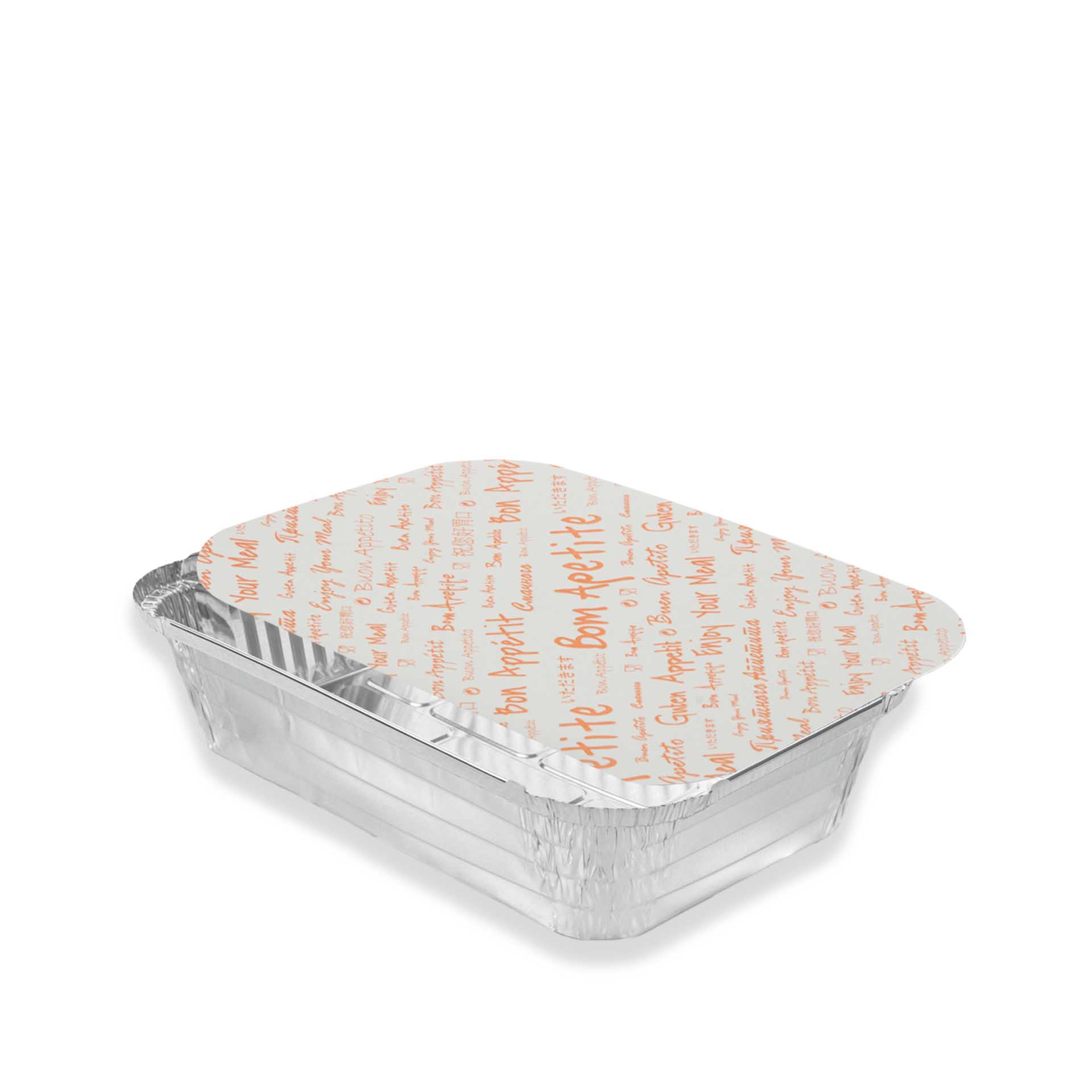 Forma Aluminio Retangular 1250ml EM16 60µm Pack 100