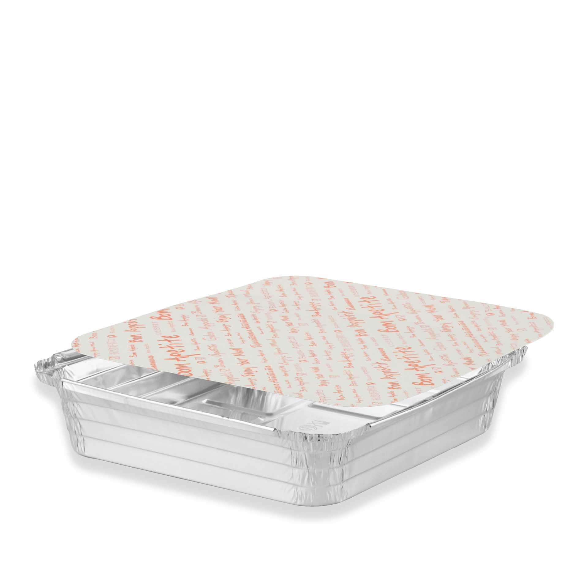 Forma Aluminio Quadrada 2250ml EM17 70µm Pack 100