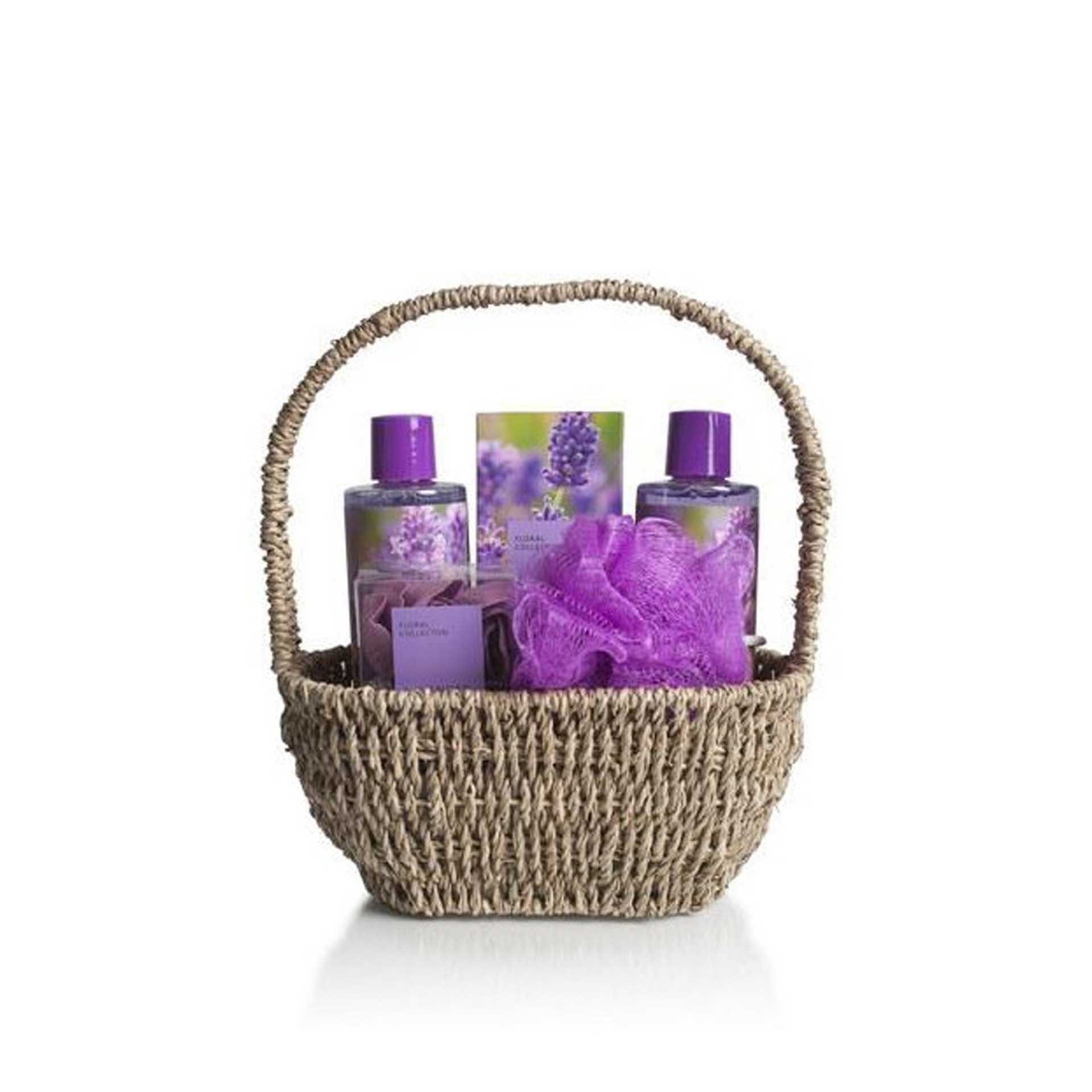 Conjunto Banho Cesto Lavanda / Brisa Oceânica