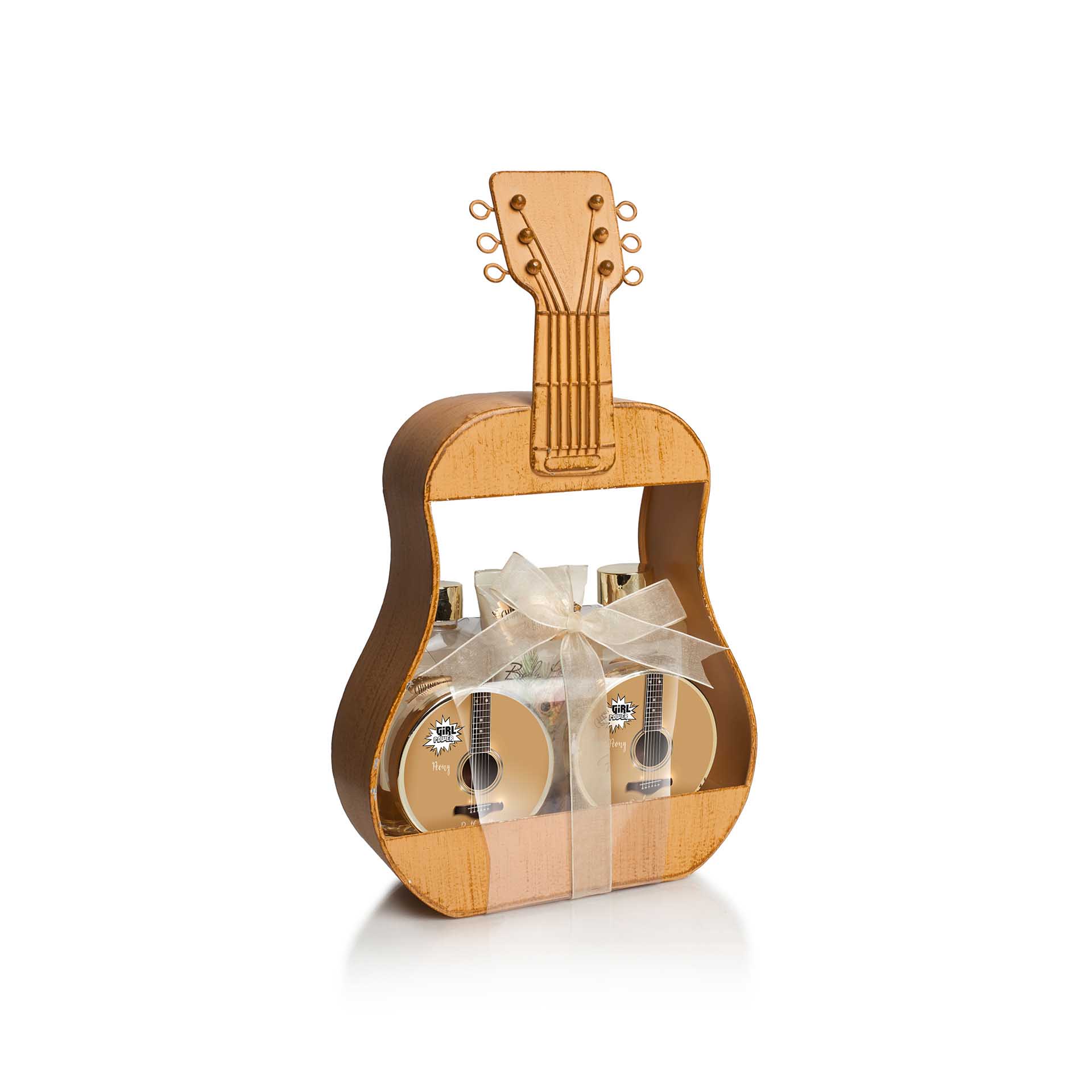 Conjunto Banho Guitarra Flor Peónia