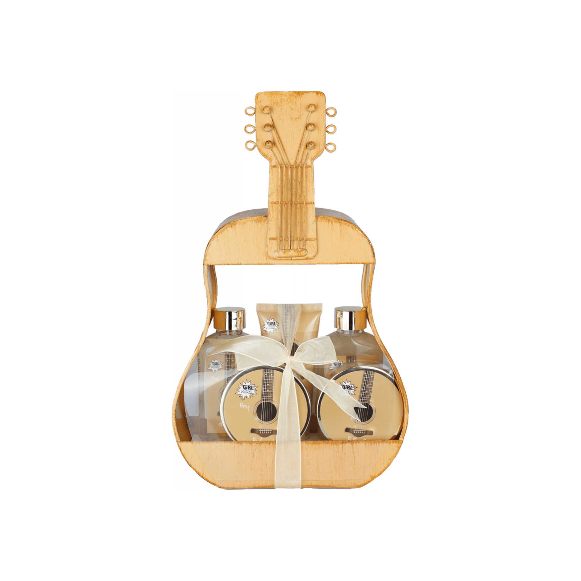 Conjunto Banho Guitarra Flor Peónia
