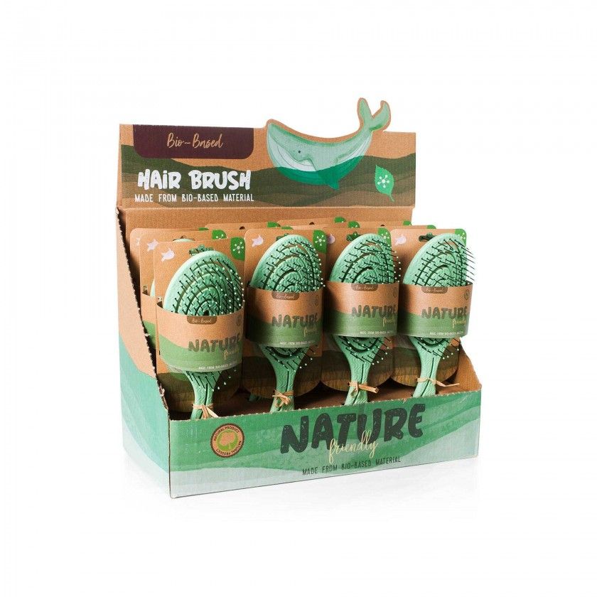 Escova Cabelo Ecológica Verde 22X7cm Escova Cabelo Ecológica Verde 22X7cm