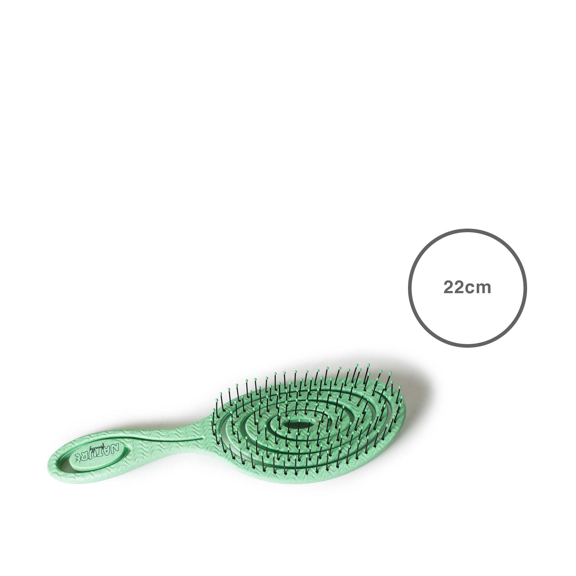 Escova Cabelo Ecológica Verde 22X7cm