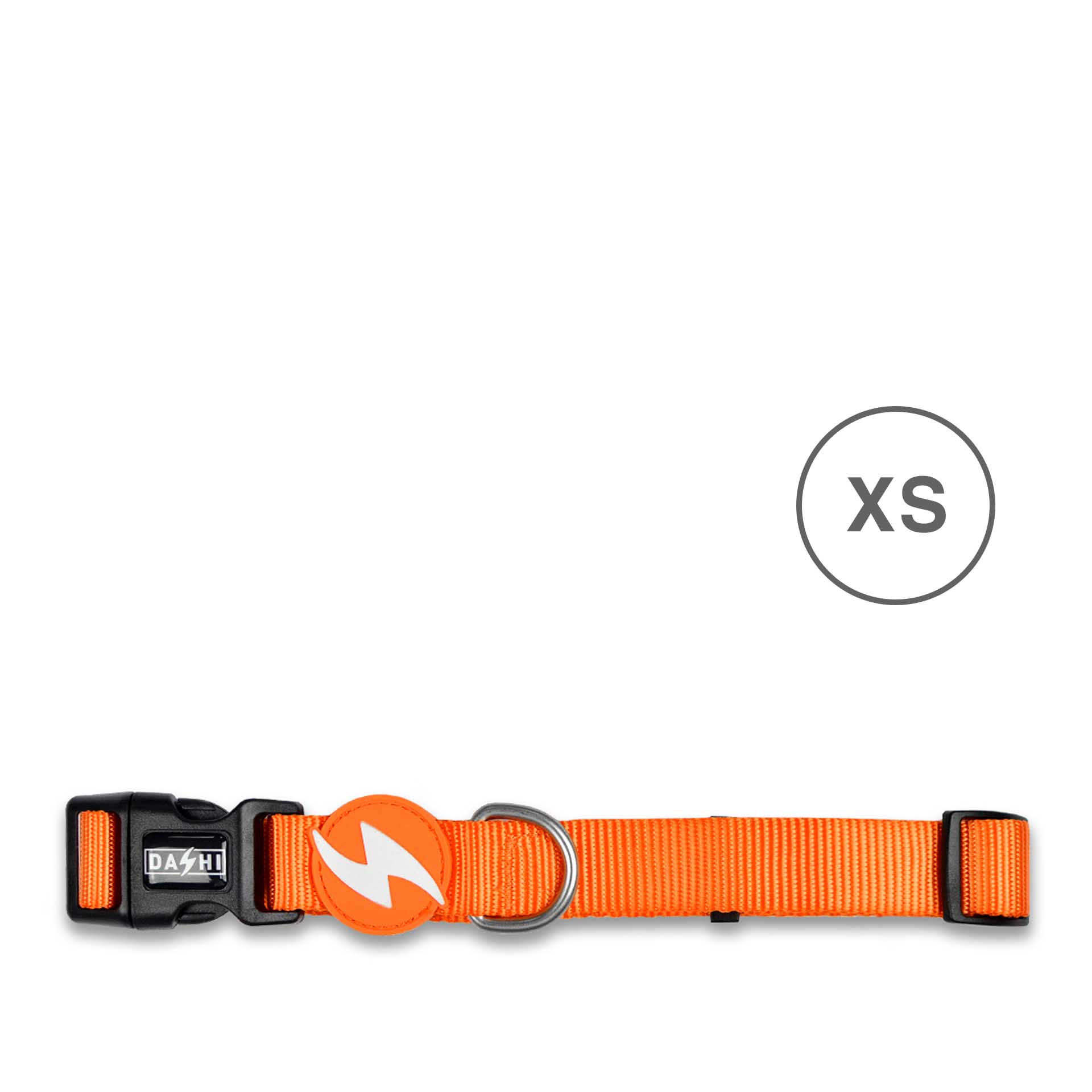 Coleira Dashi Solid Colors Laranja XS