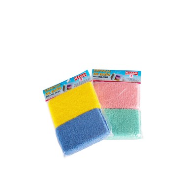 Esponja Banho 13X8.5X3cm Pack 2