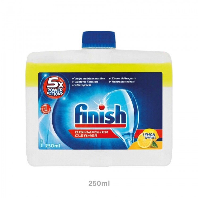 Detergente Finish Limpa Máquina Loiça Limão 250ml Detergente Finish Limpa Máquina Loiça Limão 250ml