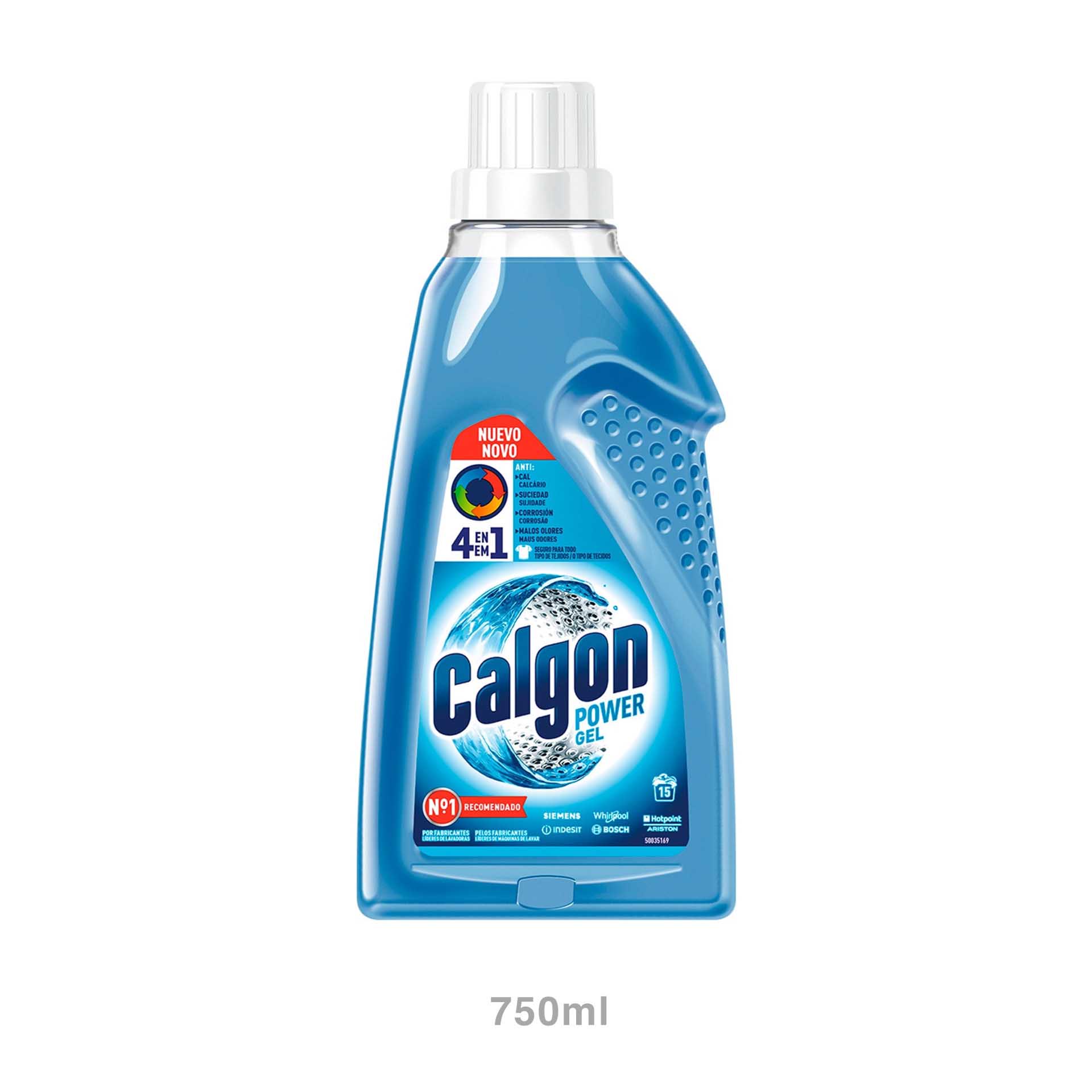 Descalcificador Anticalcário Gel Calgon para Máquina Roupa 3 em 1 750ml