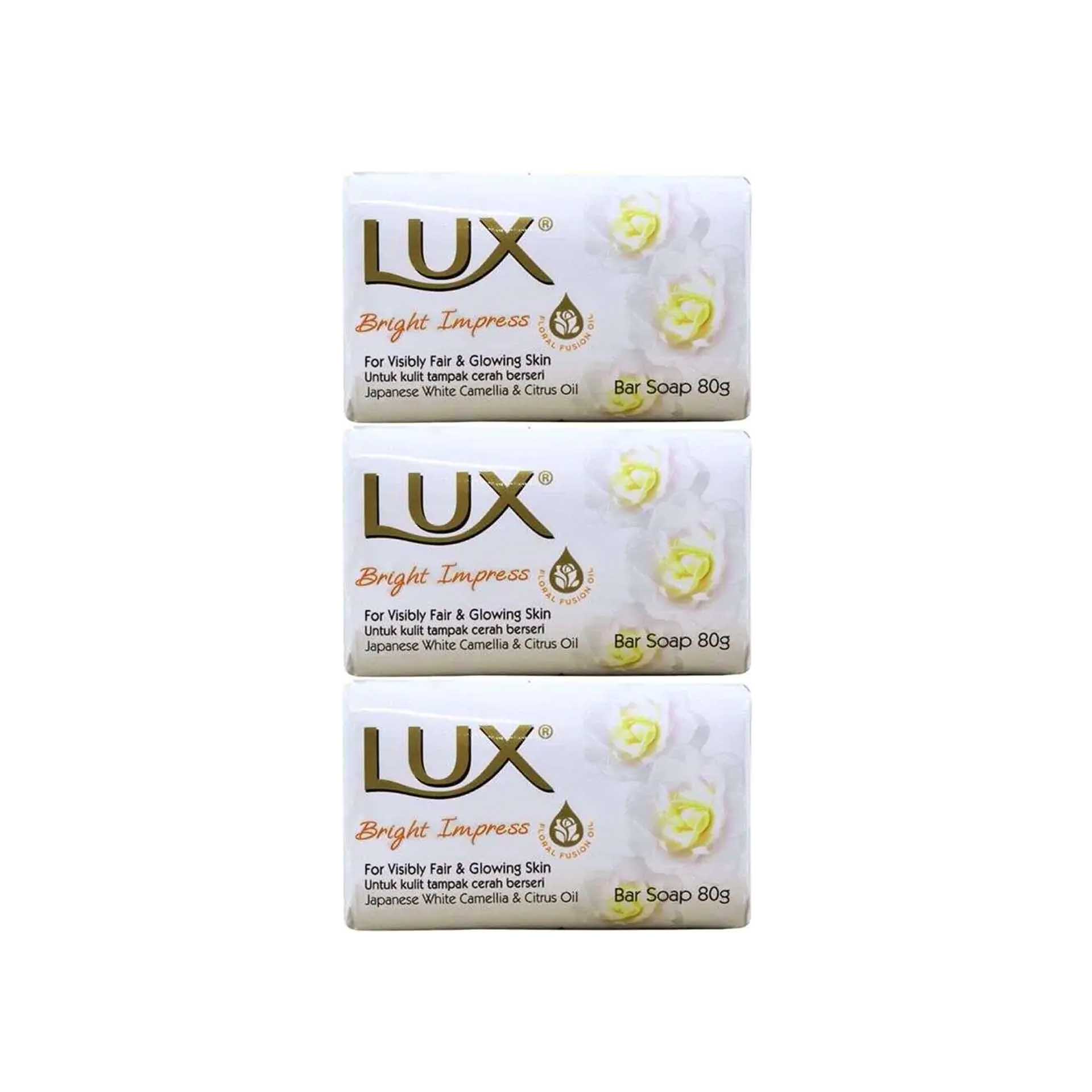 Sabonete Lux Bright Impress 80gr Pack 3