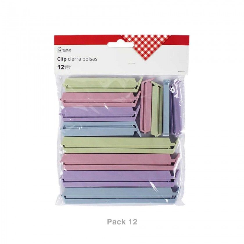 Mola Fecha Saco Plástico Pastel Pack 12 Mola Fecha Saco Plástico Pastel Pack 12