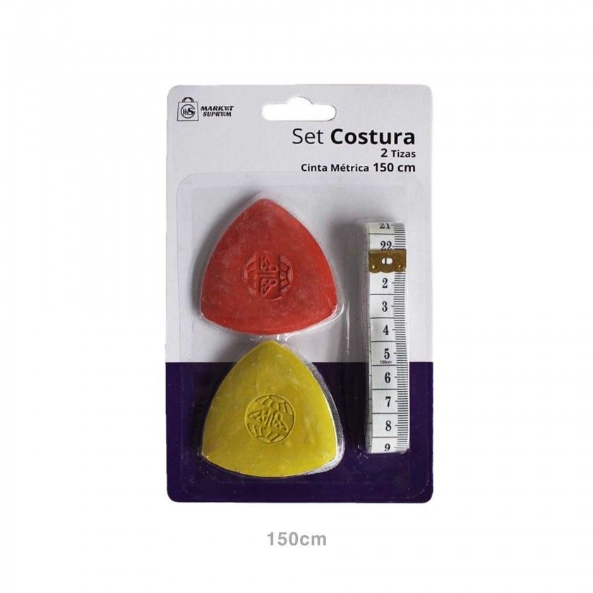 Conjunto Costura Giz / Fita Métrica 150cm Conjunto Costura Giz / Fita Métrica 150cm