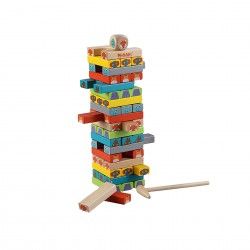 Jogo Torre Madeira 54 Peas 30X12cm