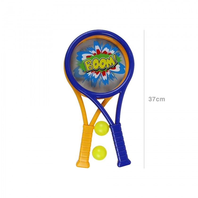 Raquetes Praia com 2 Bolas 37cm Raquetes Praia com 2 Bolas 37cm