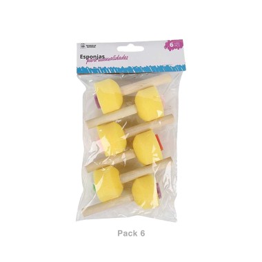 Esponja Manualidades 10cm Pack 6