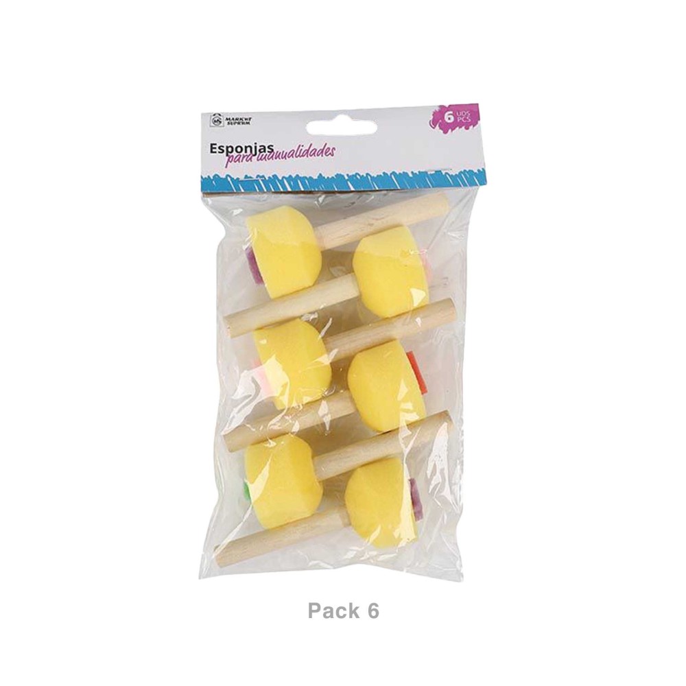 Esponja Manualidades 10cm Pack 6