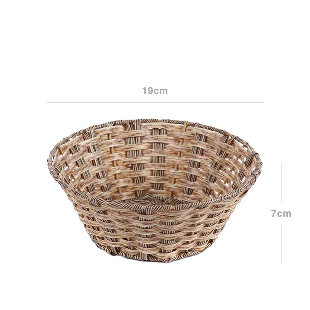 Cesto P�o Vime Redondo 19X7cm