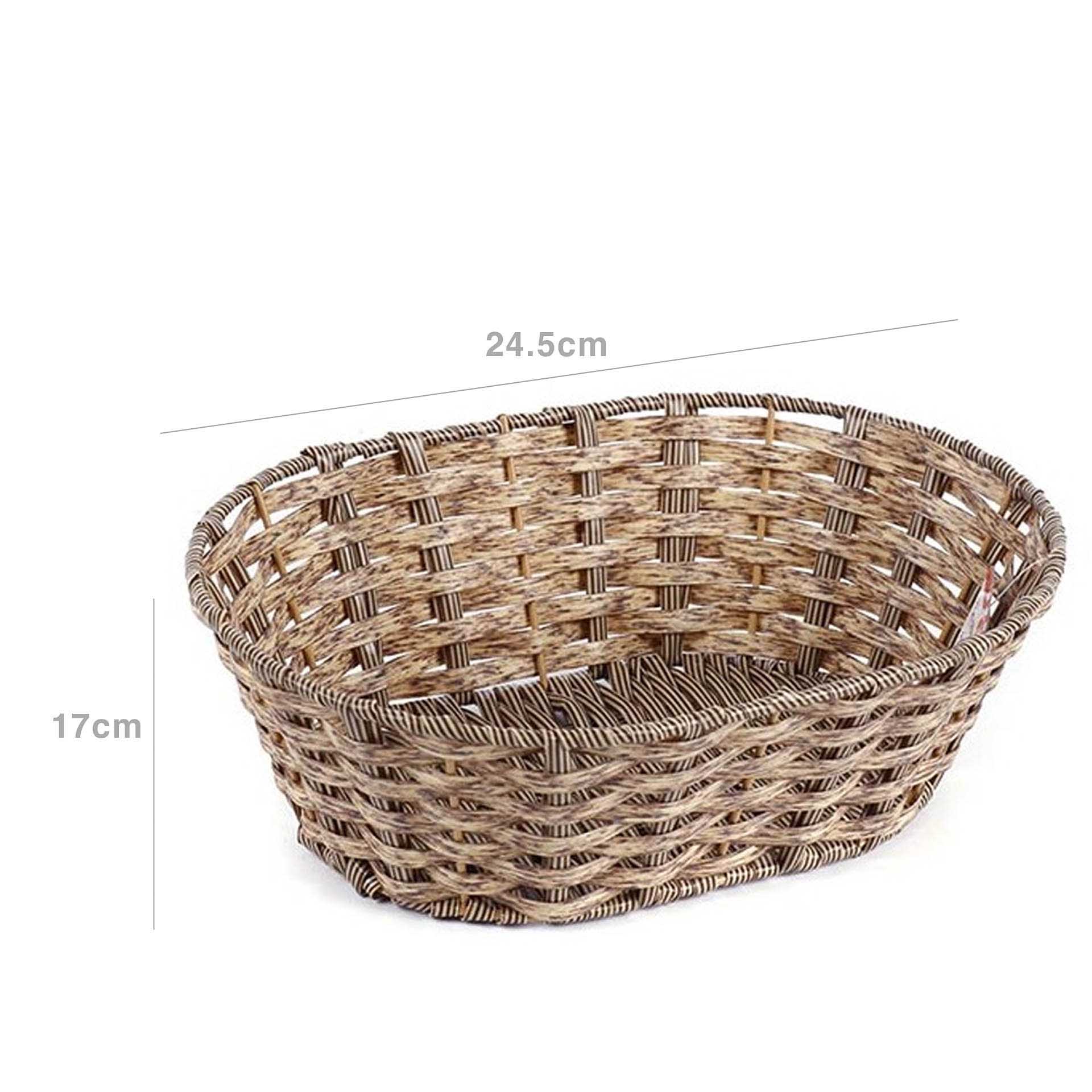 Cesto Pão Vime Oval 24.5X17cm
