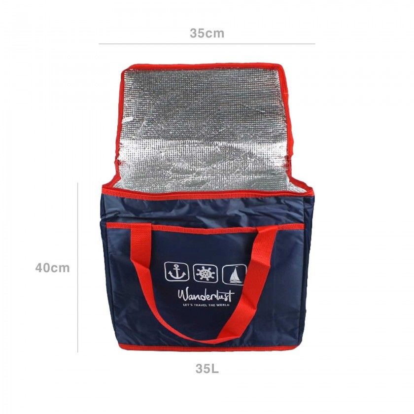 Lancheira Térmica Praia 35L 40X25X35cm Lancheira Térmica Praia 35L 40X25X35cm
